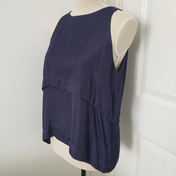 Plenty navy sleeveless blouse - Picture 3 of 4